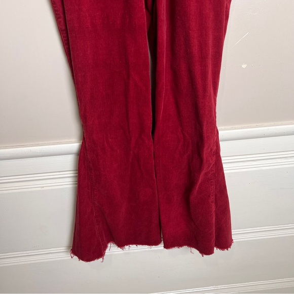 Show Me Your Mumu Berkeley Bell Crimson Red Corduroy Overalls Size Large - Picture 7 of 12